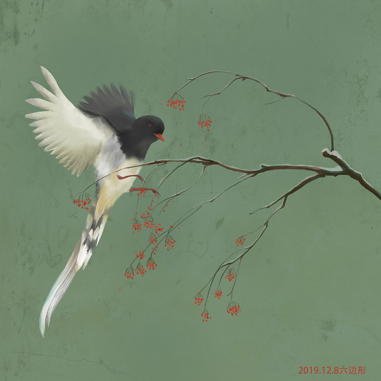 古风鸟类（图ZMTg4NDMxMzky） - 艺术插画 - 站酷设计师彦三日原创素材 - 站酷ZCOOL