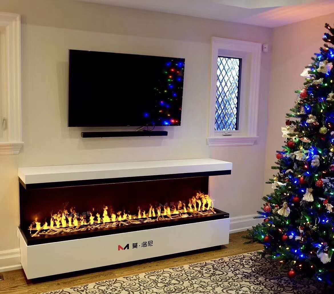 壁炉与电视机组合