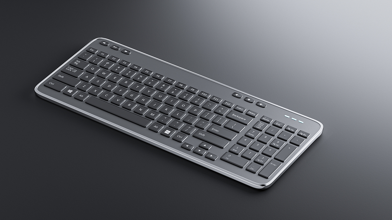 一组键盘产品渲染