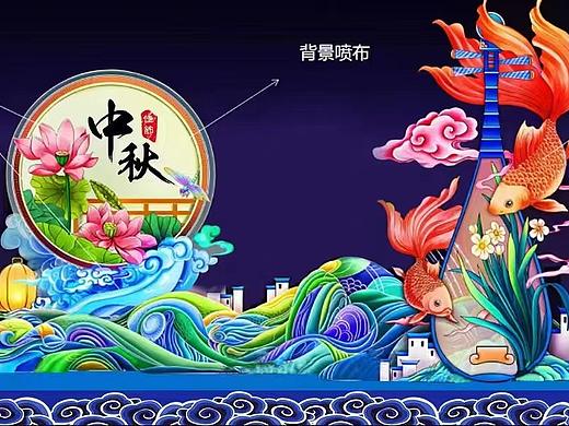 中秋花灯设计 中秋花灯定制 中秋花灯亮化制作
