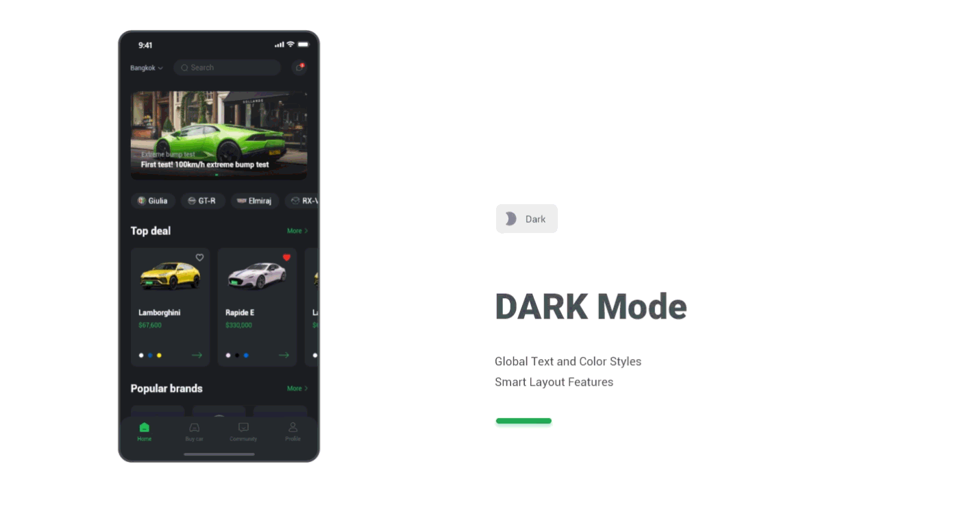 汽车资讯买车价格查询app界面设计
