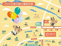 手绘平面地图