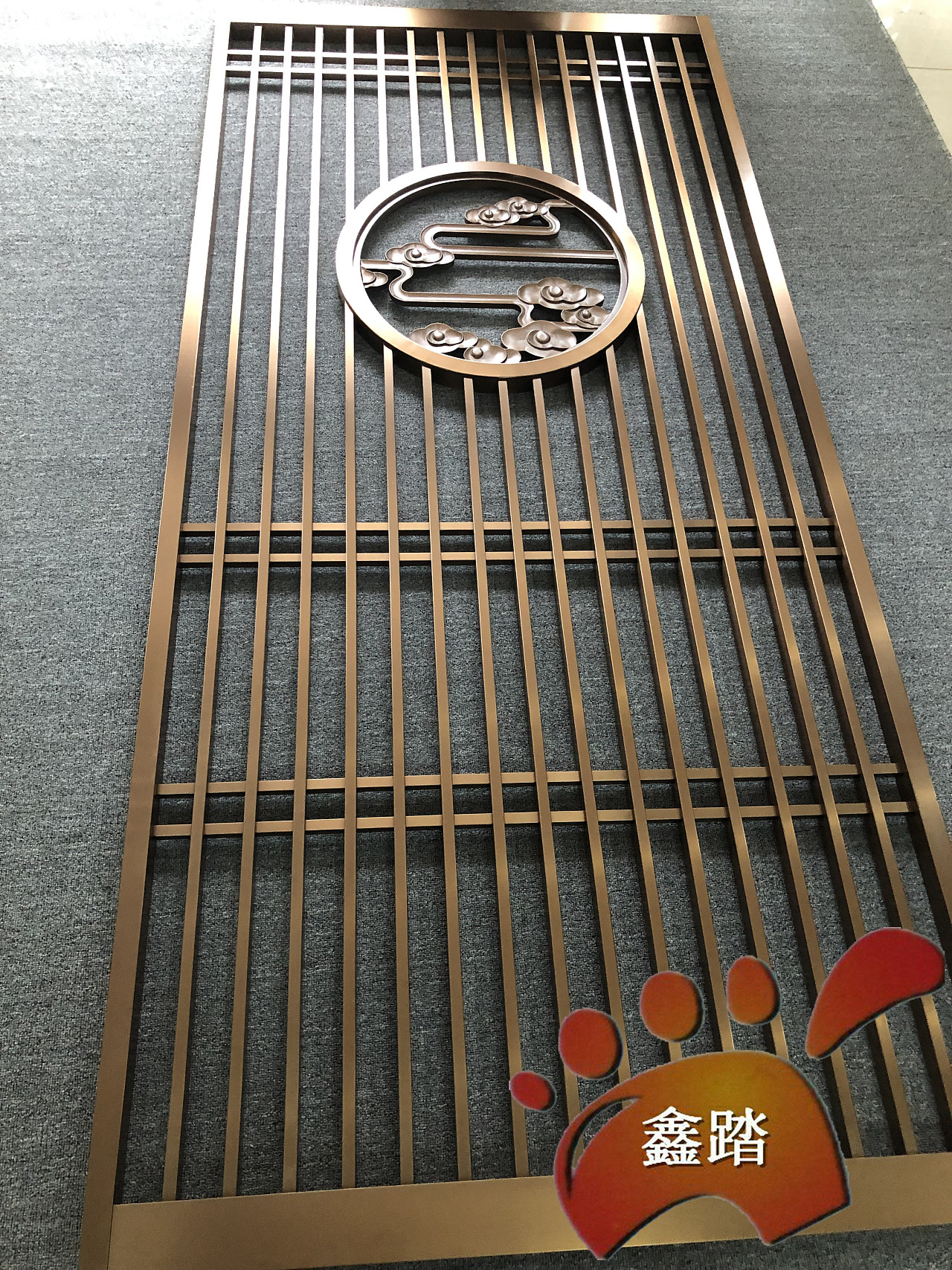 室内中式不锈钢仿古花格,工装不锈钢装饰屏风隔断图集 - 原创作品 - 