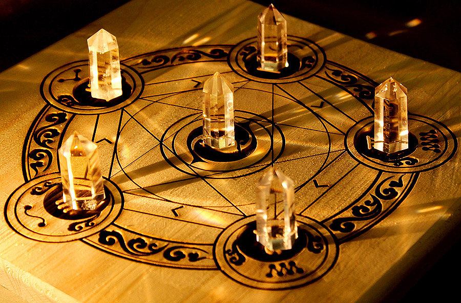 原创灵性作品-五行水晶摆件