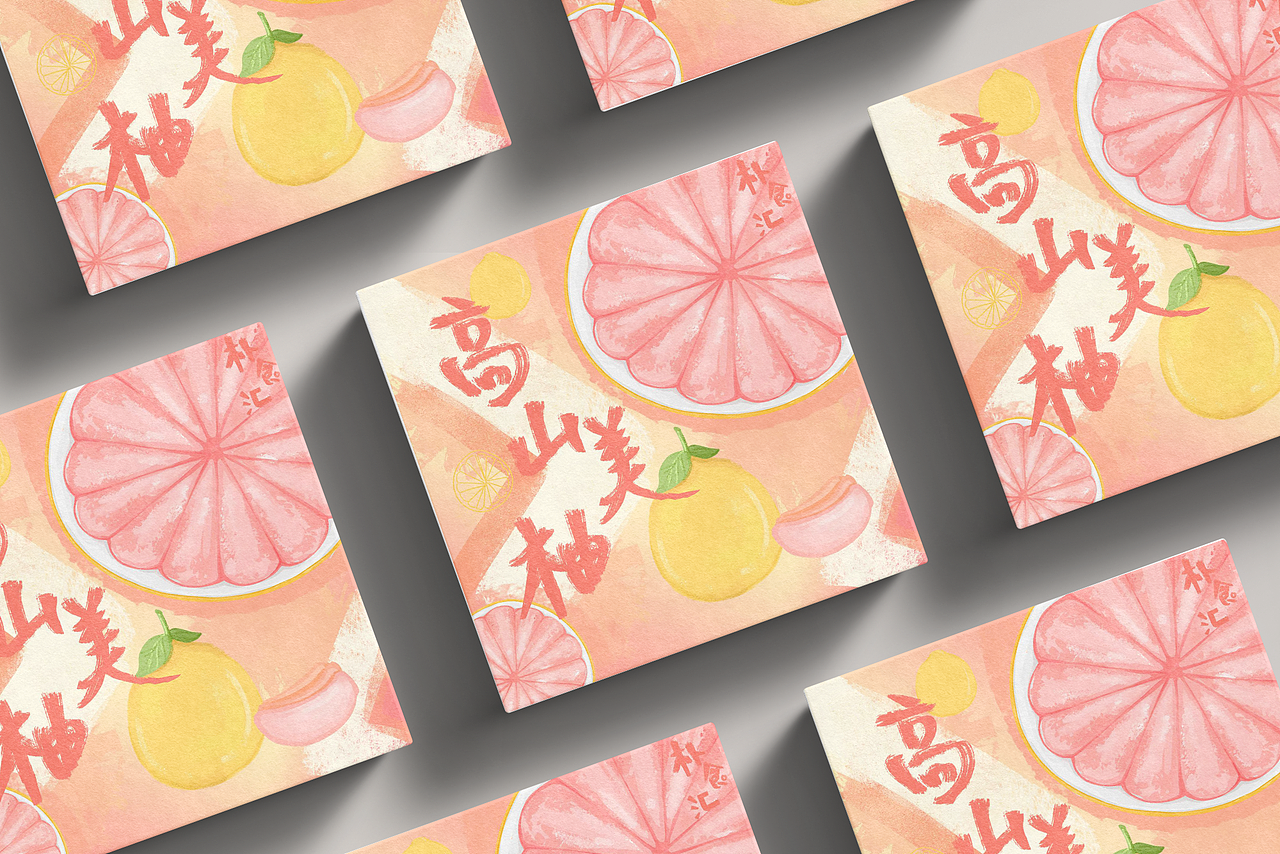 画过的水果包装