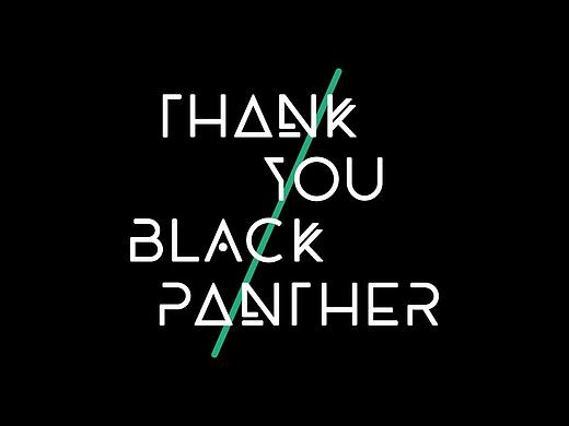 BLACK PANTHER黑豹英文字体(含修正版矢量文件下载)