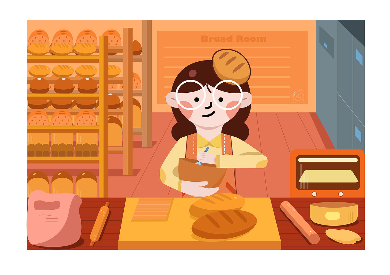 面包店品牌IP设计（图ZMjkxNDk2MjQw） - IP形象 - 站酷设计师诗蕴sy原创素材 - 站酷ZCOOL