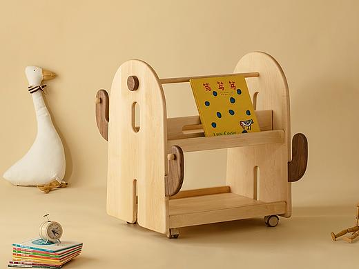 仙人掌绘本架——让收纳与学习变得有趣