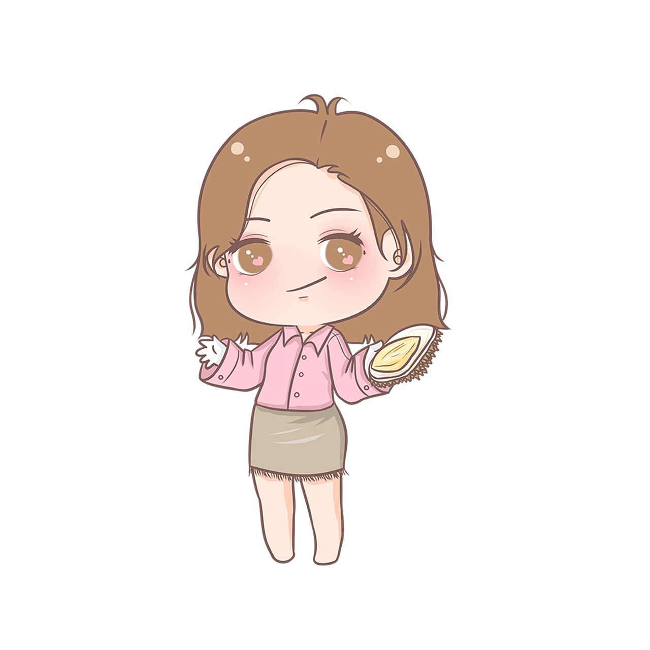 q版人物创作 一颗少女心哦:cherry_blossom