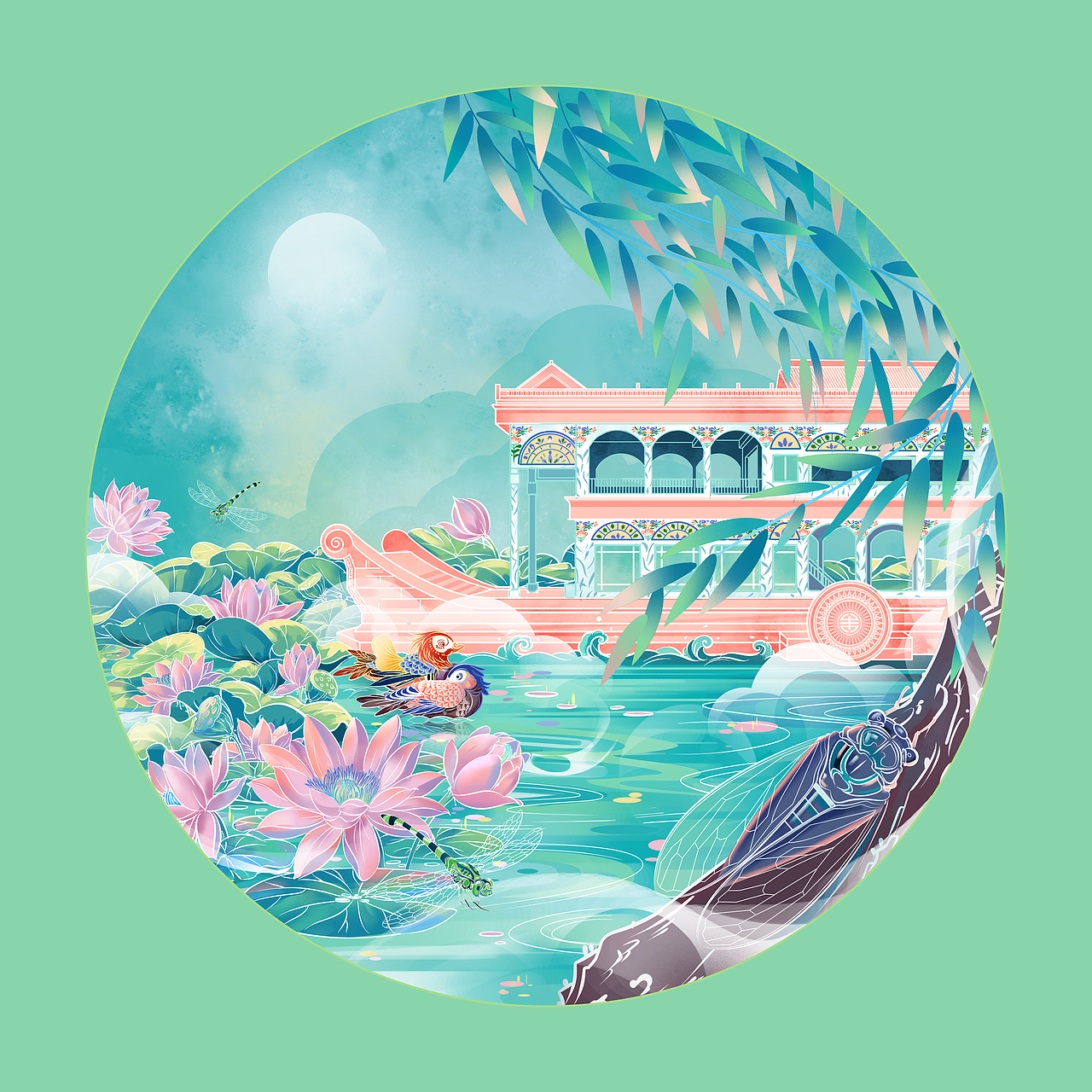 北京四季（图ZMjg5MjY4MzA4） - 商业插画 - 站酷设计师海尔斯原创素材 - 站酷ZCOOL
