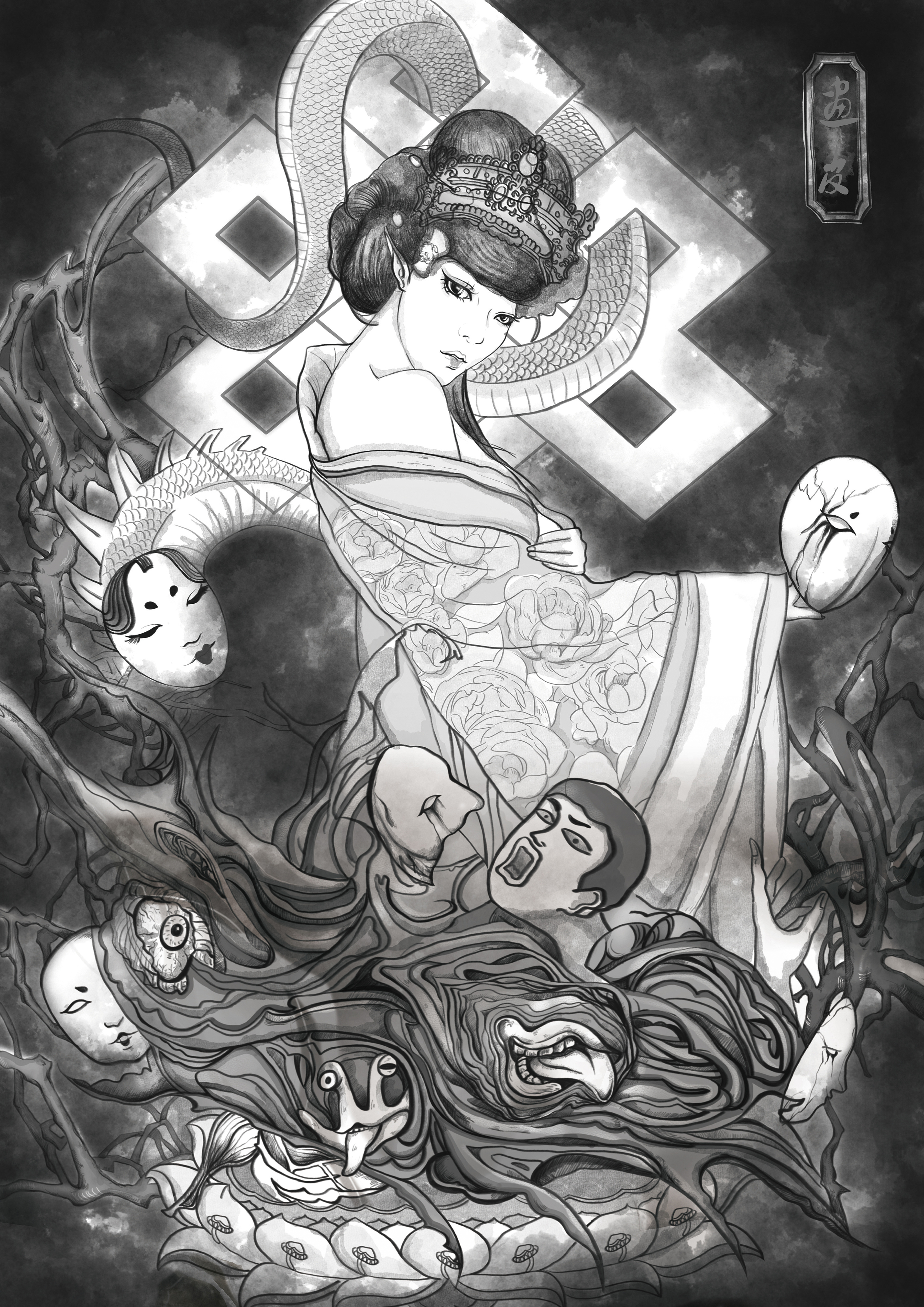 画皮|插画|概念设定|北斋design - 原创作品 - 站酷 (zcool)