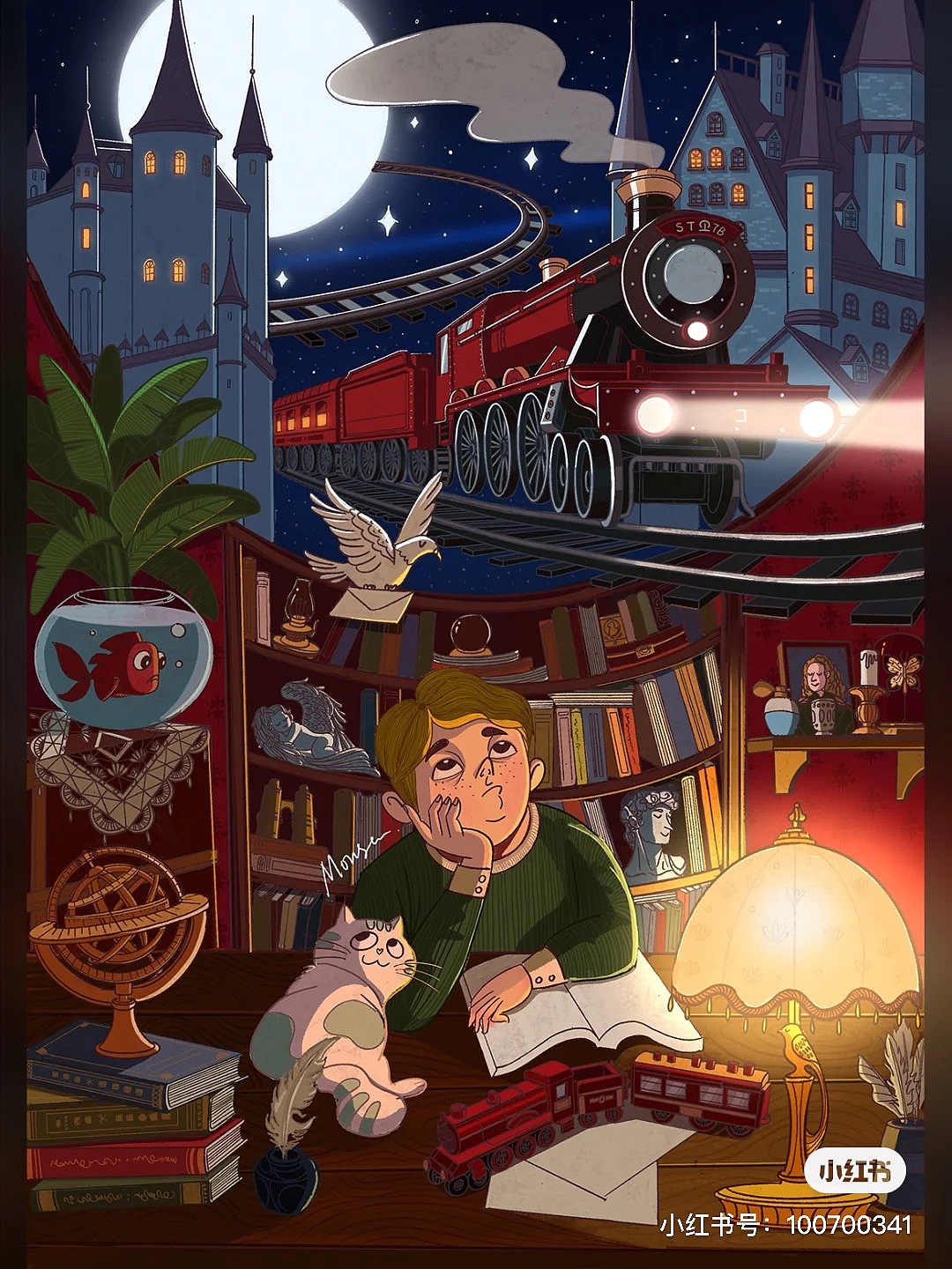 《开小差》过程及创作思路（图ZMjcwMzc5Nzgw） - 儿童插画 - 站酷设计师阿怪先森Monster原创素材 - 站酷ZCOOL