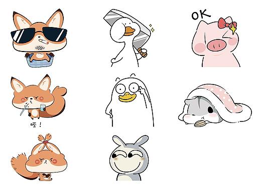 表情包（個人主頁-ZMzg3NTk5MzY=） - 商業(yè)插畫 - 站酷設計師Kami小姐姐原創(chuàng)素材 - 站酷ZCOOL