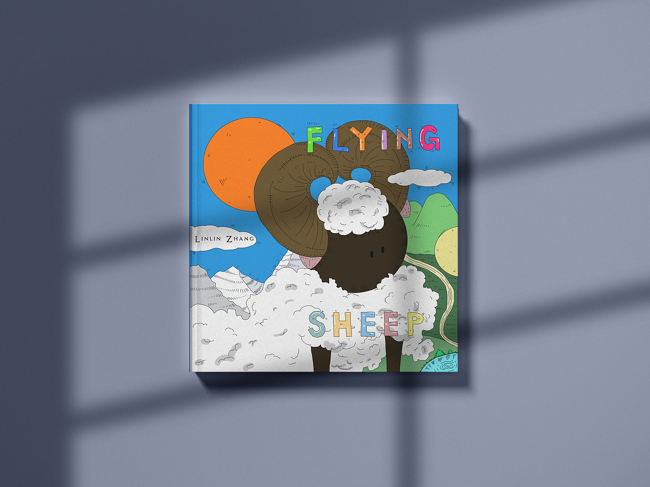 《Flying Sheep》| 给成人的儿童绘本（图ZMjE1ODA2NDg4） - 儿童插画 - 站酷设计师白坨坨原创素材 - 站酷ZCOOL