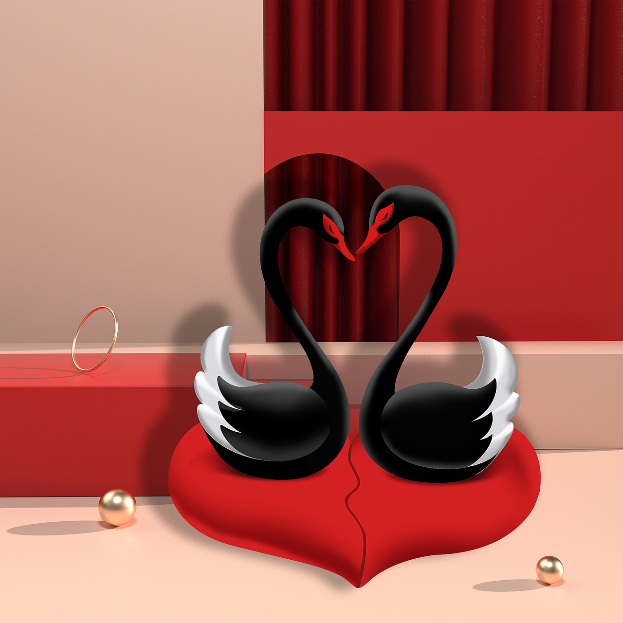 产品设计 | 情侣天鹅摆件 SWAN