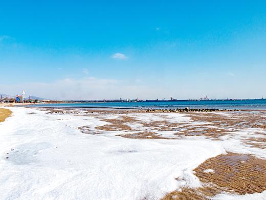 冬季秦皇岛的海