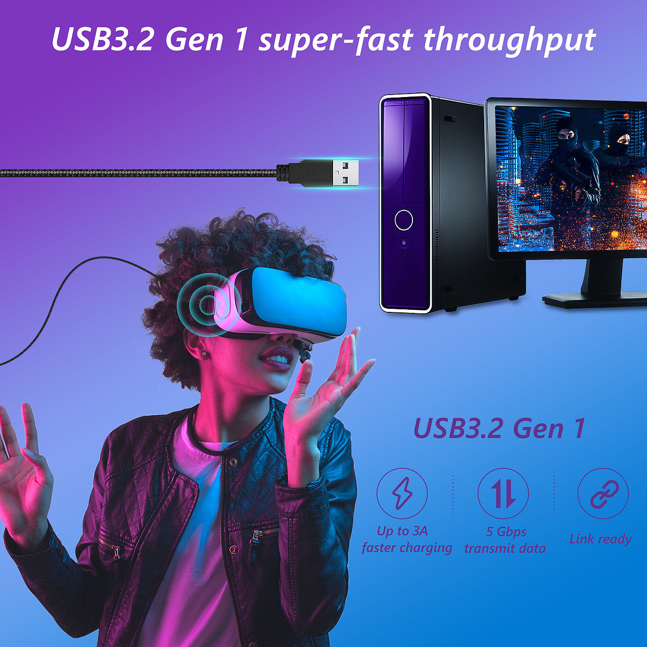 亚马逊VR数据线（图ZMjQ5MzQ5MjUy） - 电商 - 站酷设计师宝藏洋洋洋原创素材 - 站酷ZCOOL