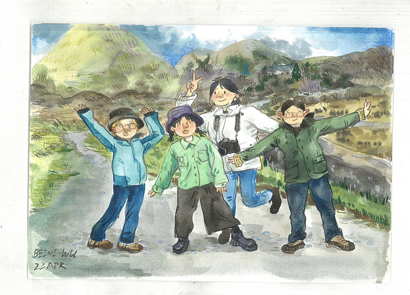 苏格兰高地风景写生（图ZMzM4NTA2NTE2） - 艺术插画 - 站酷设计师绿色毛线裤原创素材 - 站酷ZCOOL