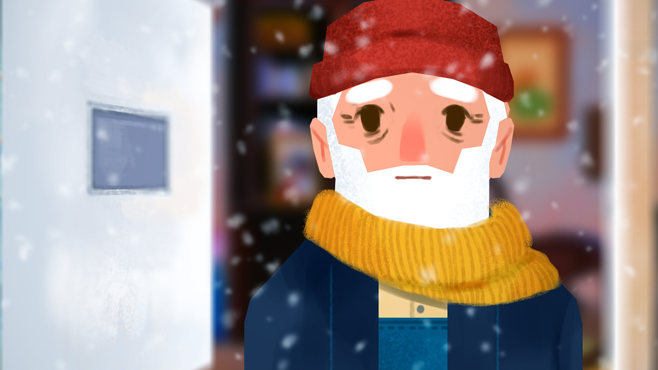 圣诞节 二维动画《盼》