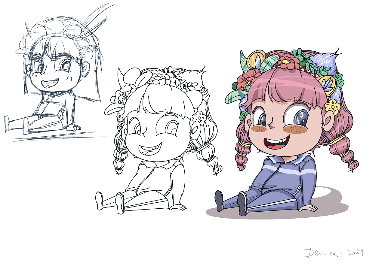 插畫練習(xí)（圖ZMjM4NTQ1MzA4） - 商業(yè)插畫 - 站酷設(shè)計師謝X丹原創(chuàng)素材 - 站酷ZCOOL