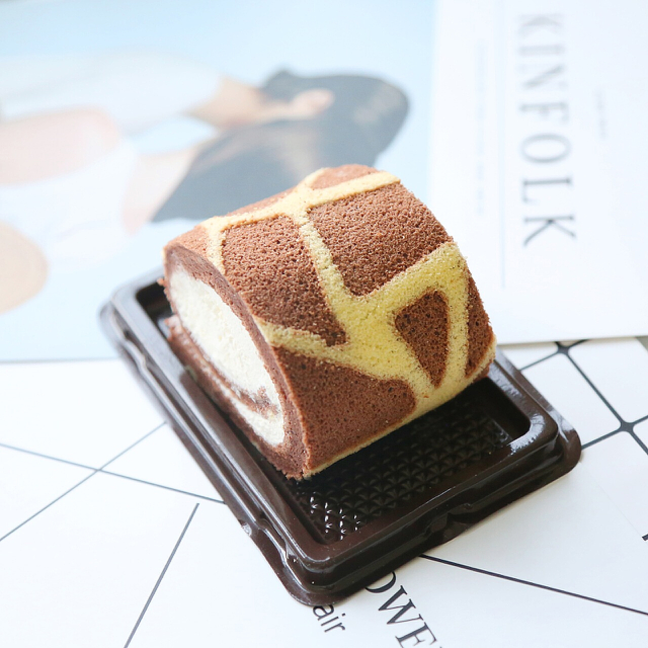 长颈鹿蛋糕卷的做法_【图解】长颈鹿蛋糕卷怎么做如何做好吃_长颈鹿蛋糕卷家常做法大全_迷糊猫的白雪世界_豆果美食