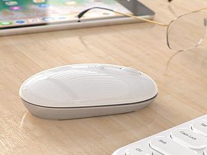 蓝牙无线鼠标，白色亮面