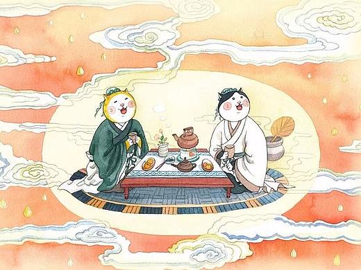 二十四节气 【谷雨】（个人主页-ZMjczNTkyMjg=） - 商业插画 - 站酷设计师Meizixian原创素材 - 站酷ZCOOL