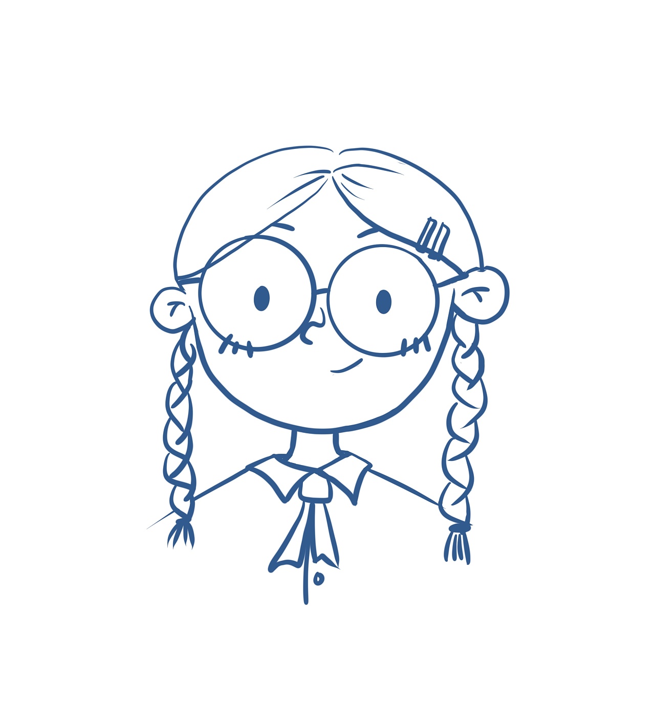 可爱线描头像|插画|创作习作|米粥mi - 原创作品 - 站酷 (zcool)