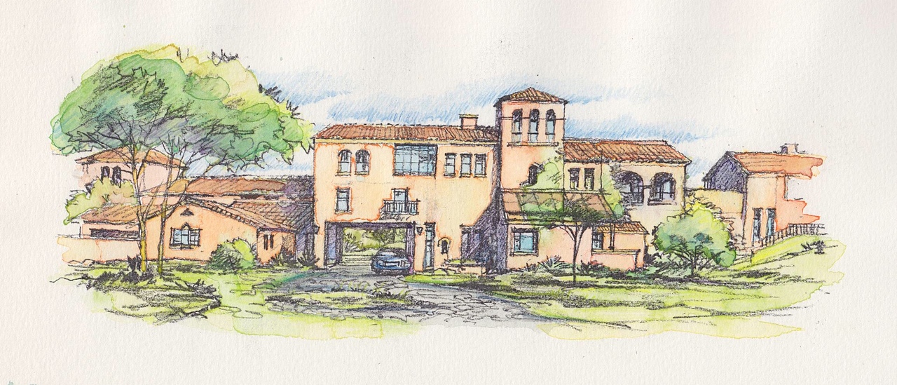 景观手绘作品（图ZMjkxNDE1ODg=） - 景观设计 - 站酷设计师月野兔V原创素材 - 站酷ZCOOL