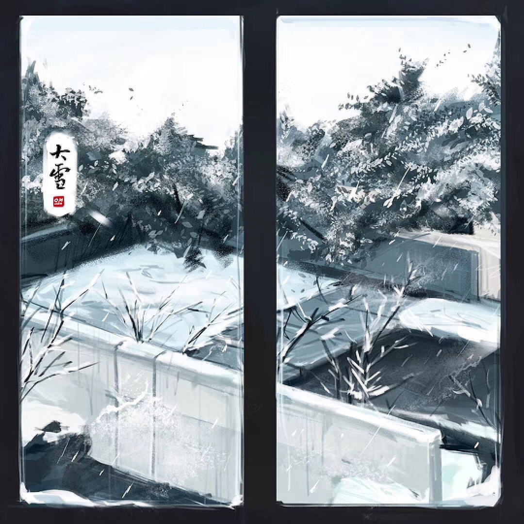 记录12.8杭州下雪,和朋友正好去九溪民宿住了两天,躺着看雪景真是极好的~