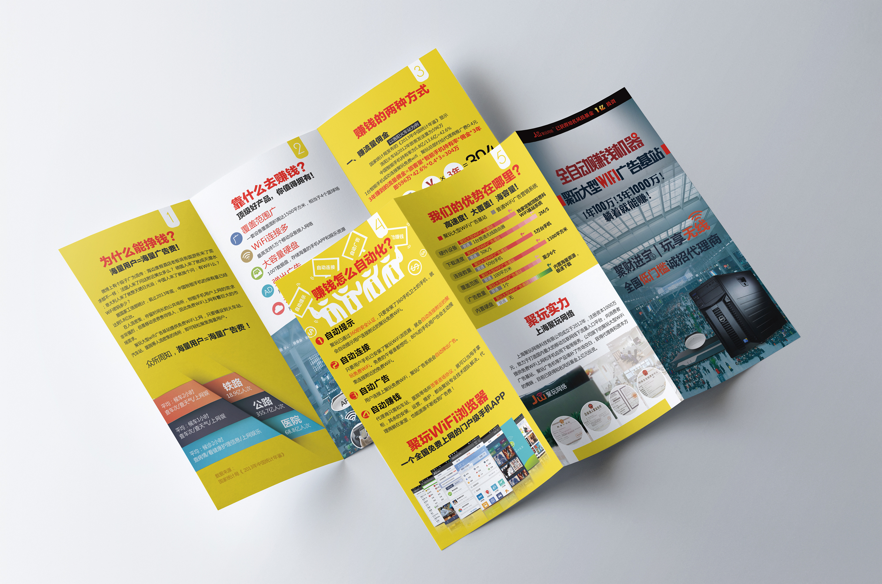 招商广告三折页设计