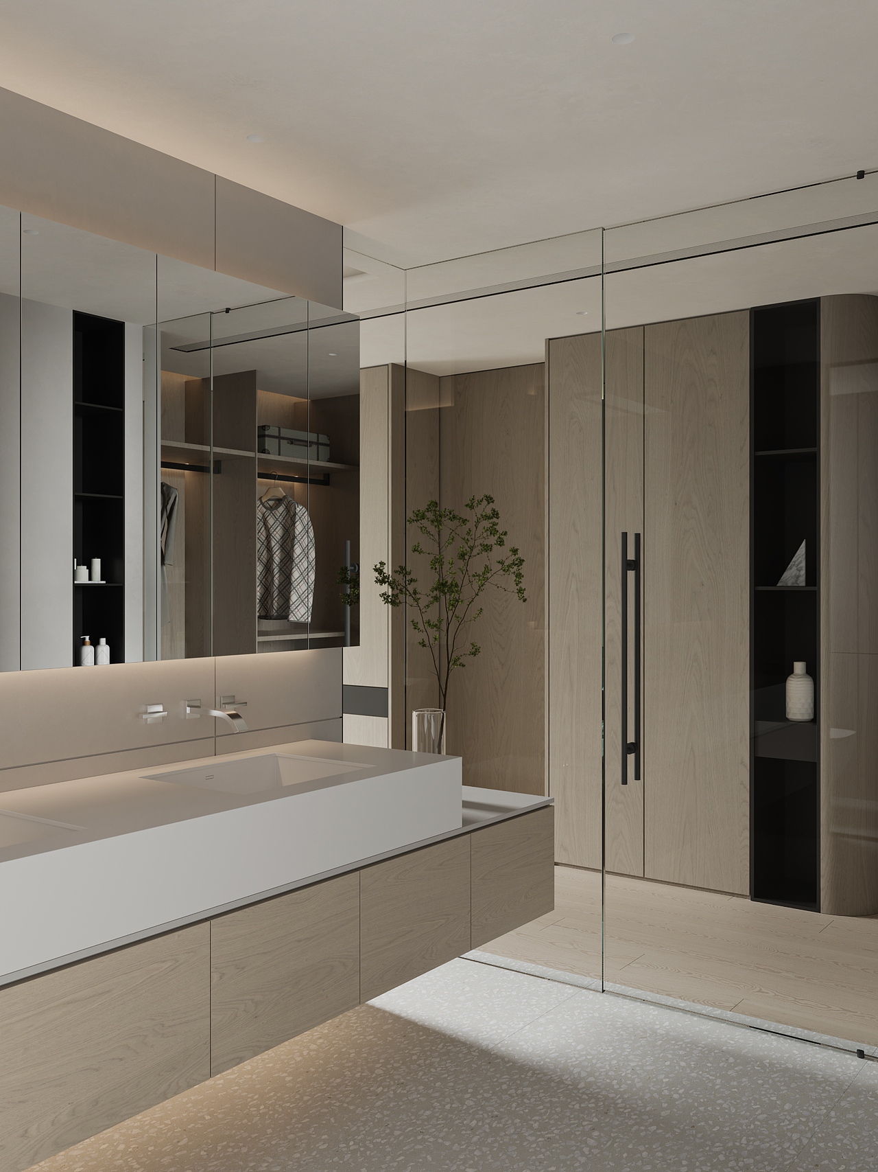 160㎡ 开放式客厅 现代简约大平层