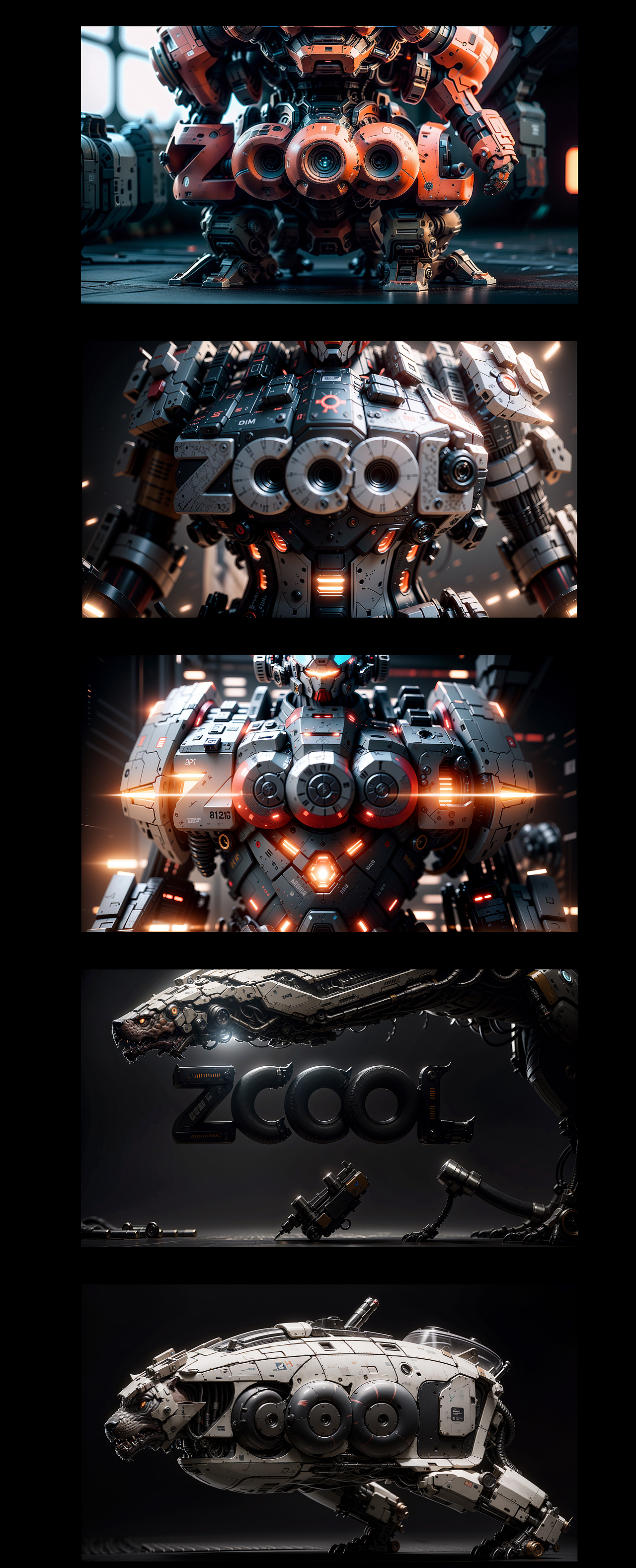 AIGC机甲主题创意视觉（图ZMzU3MTMxMTEy） - AI作品 - 站酷设计师TonyMiao原创素材 - 站酷ZCOOL