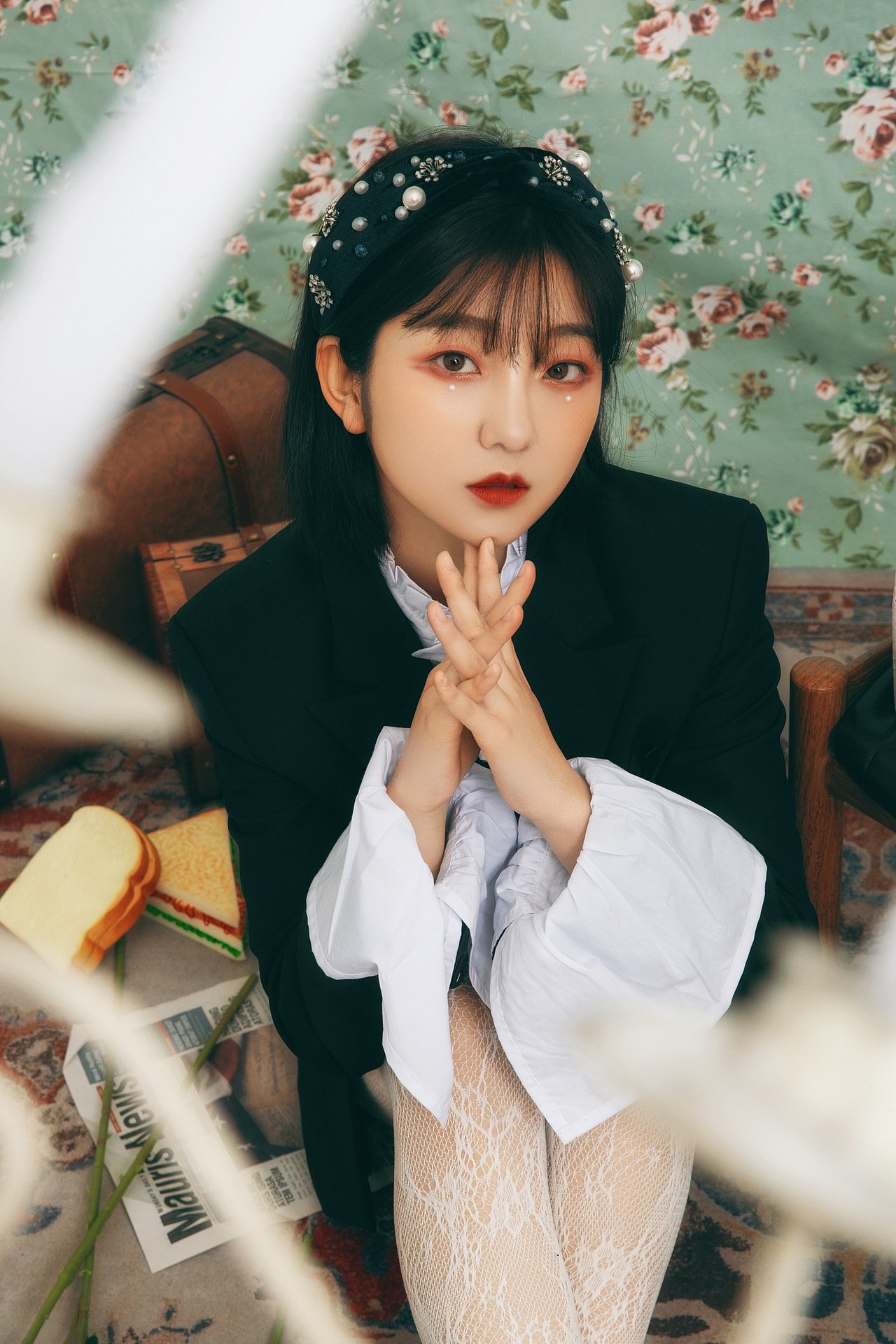 清纯学生女神范欧式写真