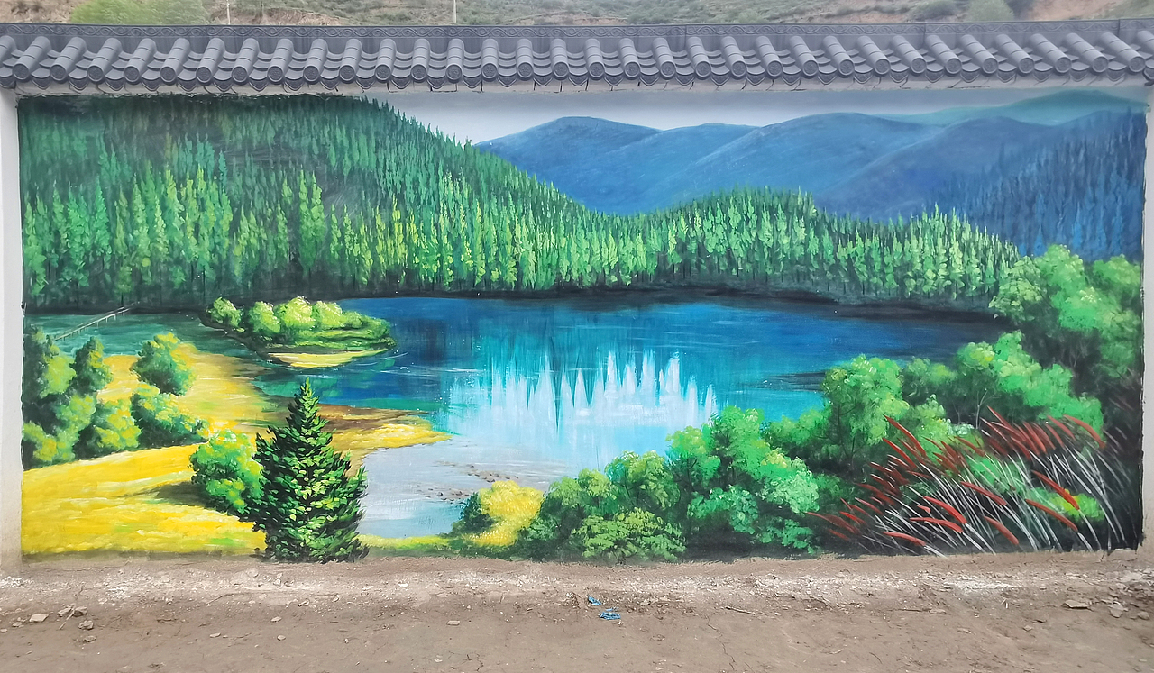 新农村墙绘,新农村壁画,农村壁画,农村文化墙