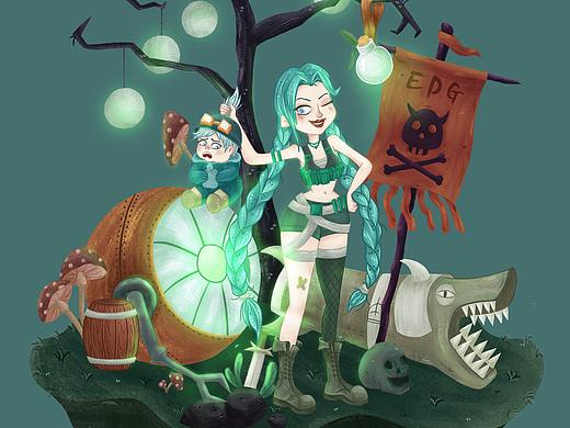 疯批美人（个人主页-ZNTY3MDkxMjA=） - 儿童插画 - 站酷设计师lausasa原创素材 - 站酷ZCOOL