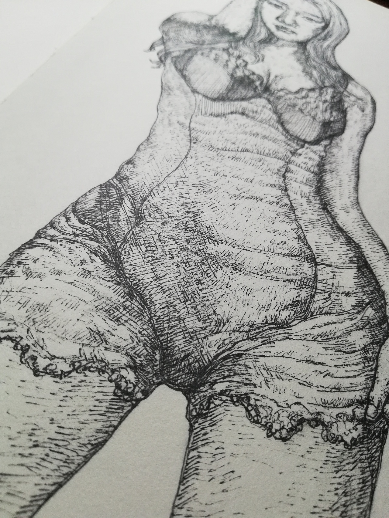 20180729速写素描美女半身像（图ZMTIzMjIxMTI4） - 绘画 - 站酷设计师超级大反派原创素材 - 站酷ZCOOL