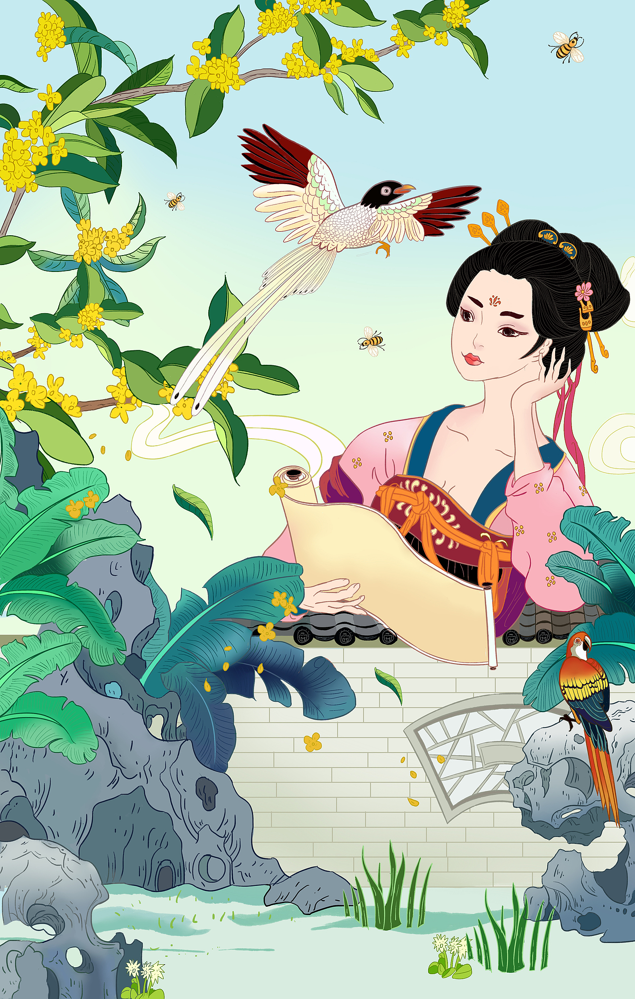 插画学习之场景临摹