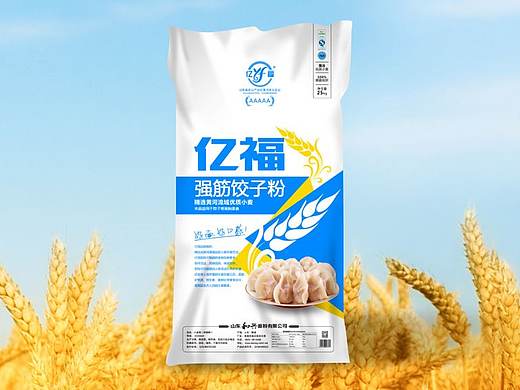 《山东和兴面粉｜好面，好口感！》面粉农产品包装设计