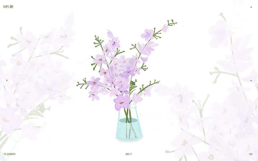 【手绘】花の物语（图ZOTk5NTIzNzY=） - 创作习作 - 站酷设计师新一先生原创素材 - 站酷ZCOOL