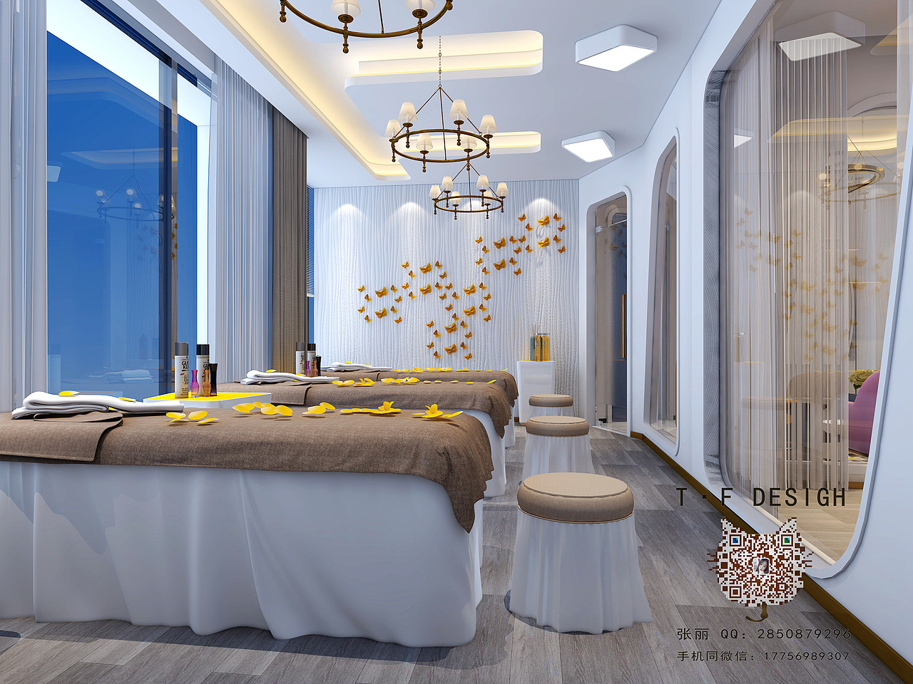 美容院一楼+二楼空间