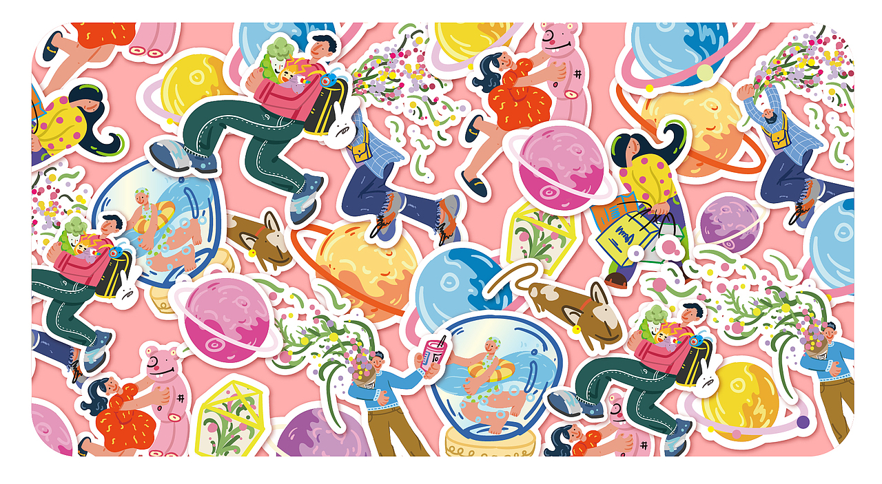 五星计划-商场主视觉画面设计