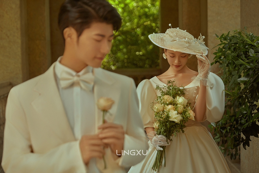 法式复古 婚样修图