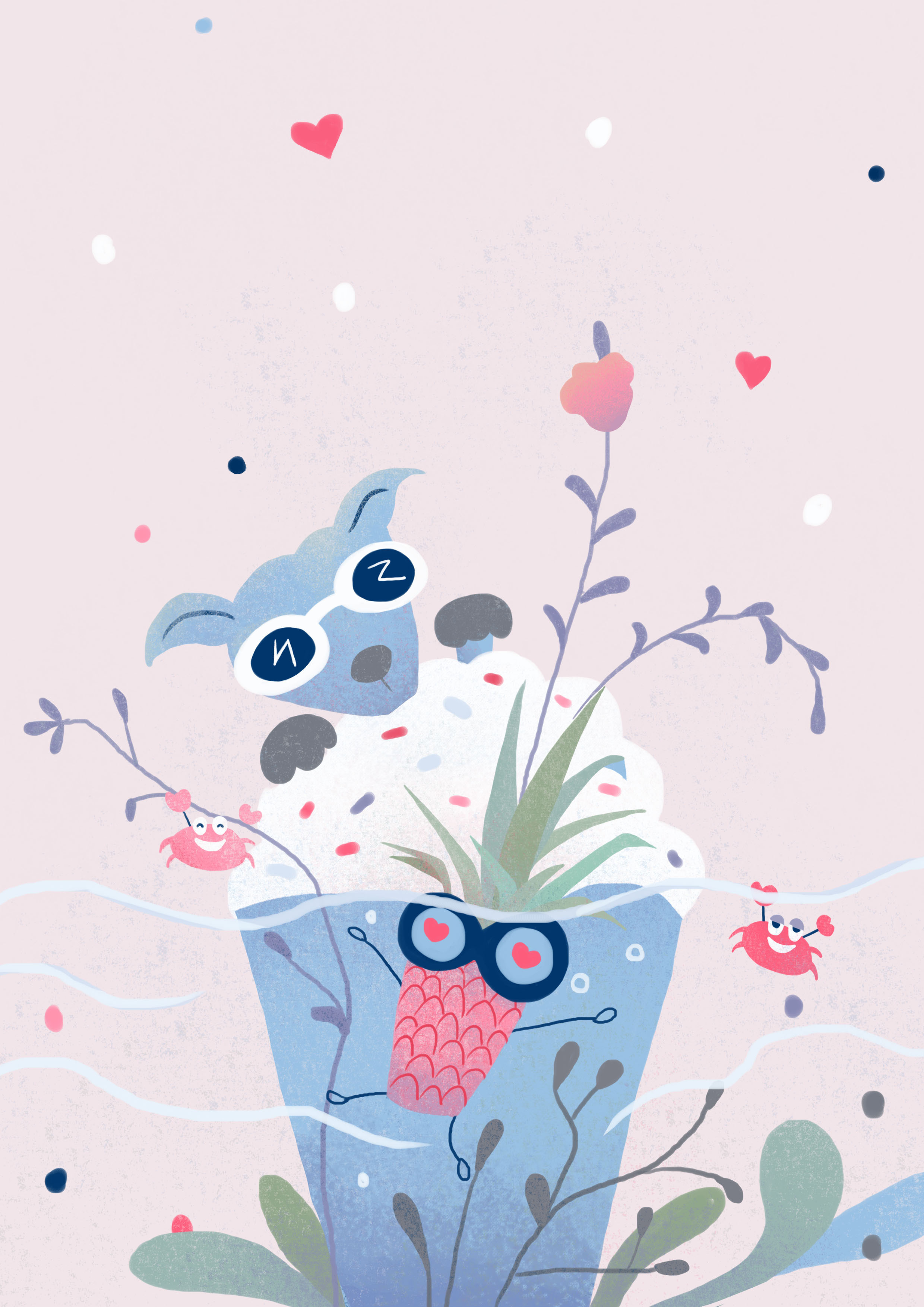 夏日清凉,萌|插画|创作习作|z05252668 - 原创作品 - 站酷 (zcool)