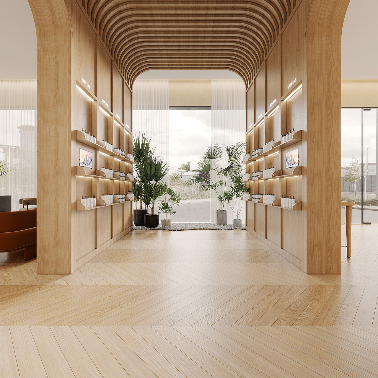 Skin Lab美容院效果图表现