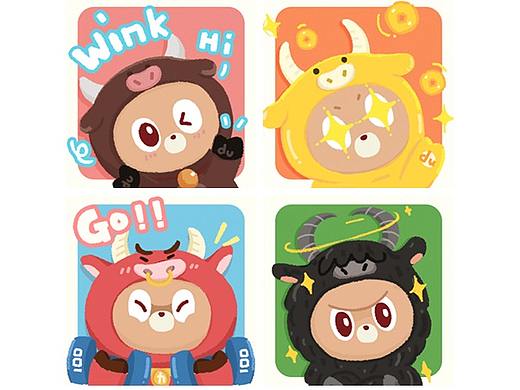 今年的年味，是牛奶味儿哒！【小度熊牛年头像&壁纸】