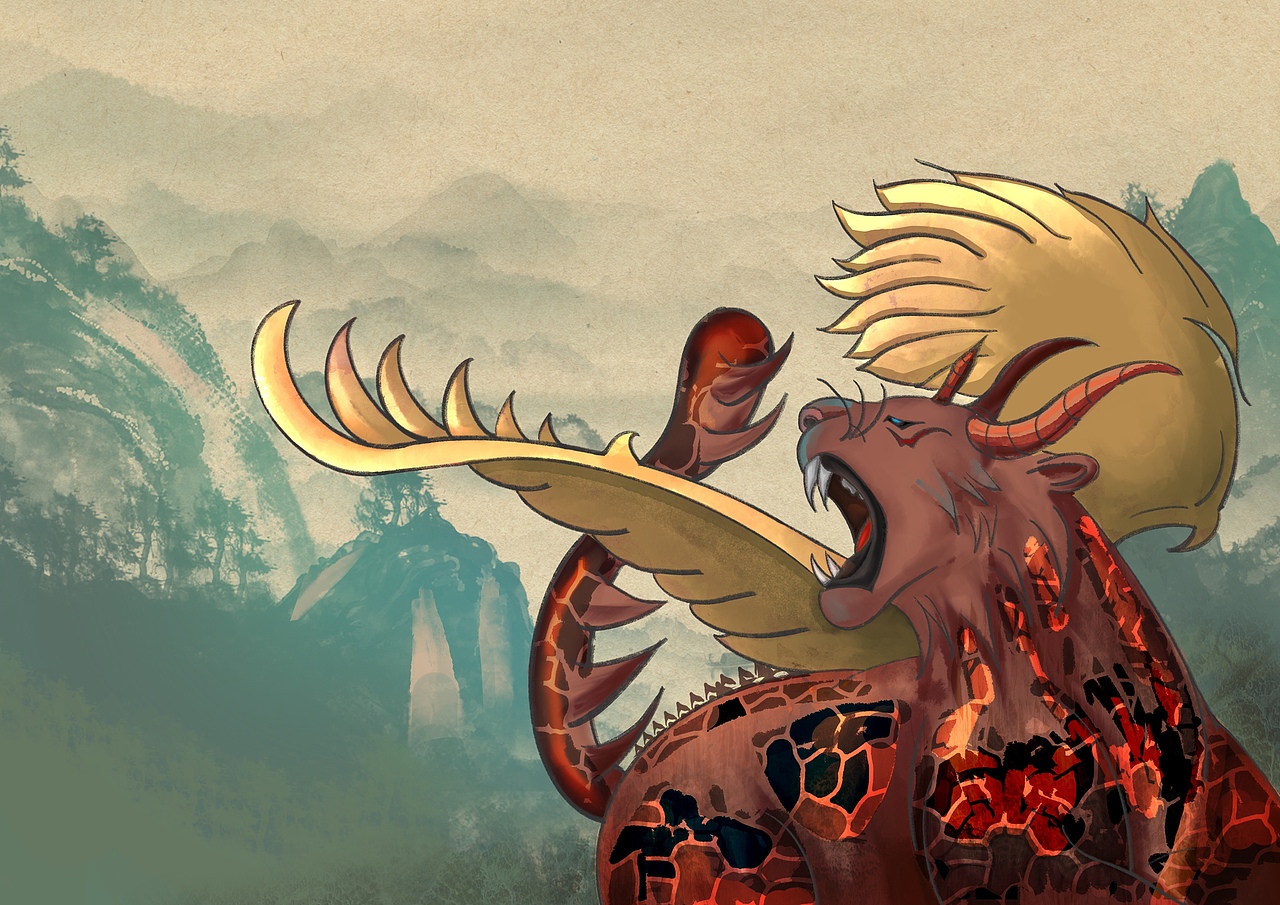 山海经插画练习