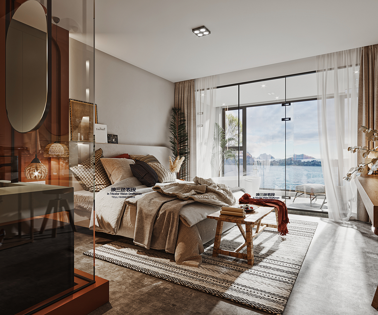 泸沽湖系列-休闲区（图ZMjAxMzAyMzMy） - 家装设计 - 站酷设计师映三色视觉表现原创素材 - 站酷ZCOOL