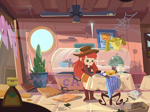 荒廢餐廳（個人主頁-ZNTI2MzgwNjQ=） - 兒童插畫 - 站酷設計師釉里原創(chuàng)素材 - 站酷ZCOOL