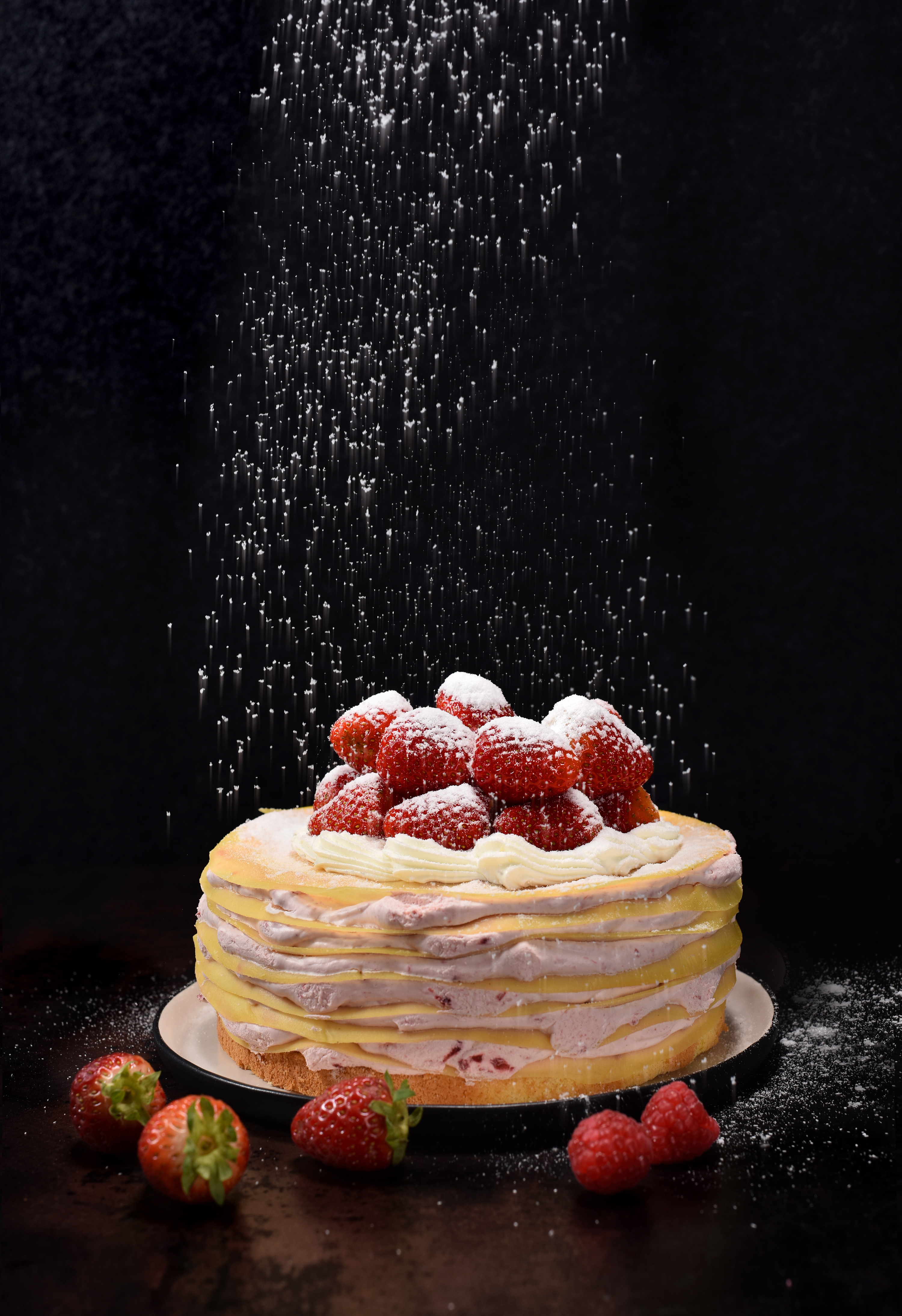 美食摄影 美食-草莓蛋糕